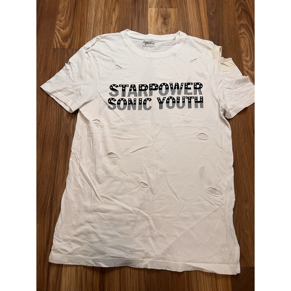 Sonic Youth T-Shirt Eleven Paris Collab Distressed Thrashed Streetwear Fashion